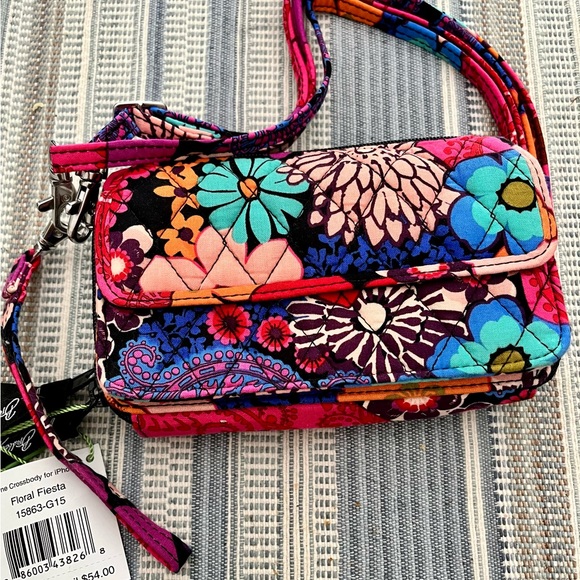 Vera Bradley Bags Vera Bradley Crossbody Wallet Floral Fiesta